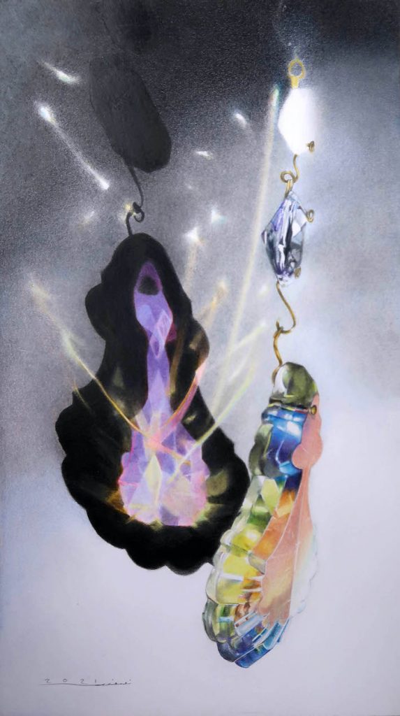 10. Mahboobeh Noroozi - Untitled - Colored Pencil on Cardboard - 35x20cm - 2021