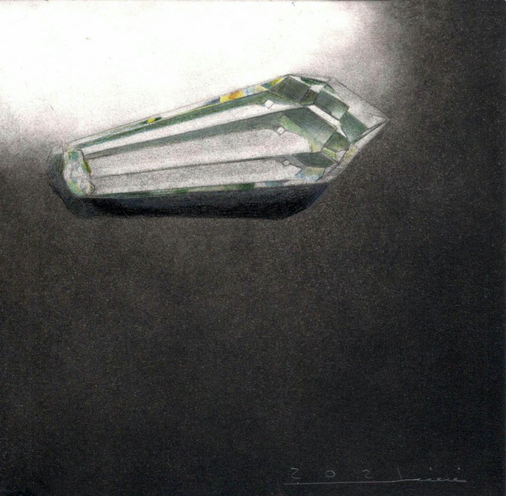 25. Mahboobeh Noroozi - Untitled - Colored Pencil on Cardboard - 13x13cm - 2021