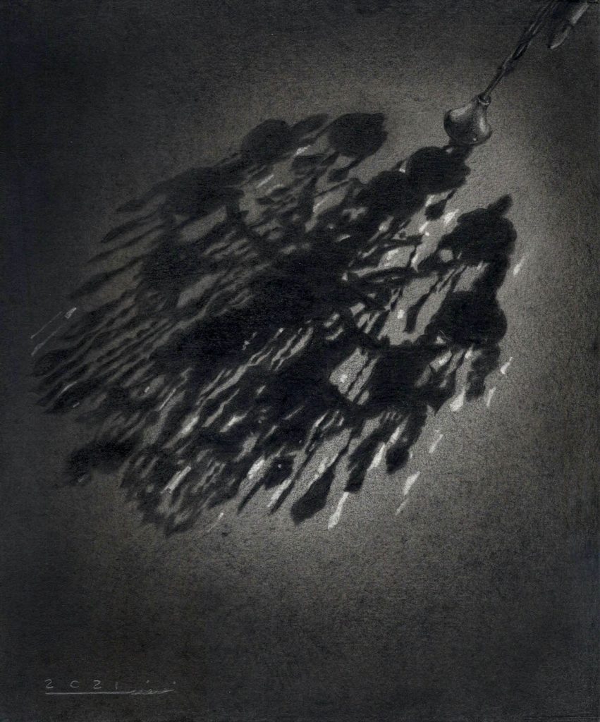 28. Mahboobeh Noroozi - Untitled - Colored Pencil on Cardboard - 25x21cm - 2021