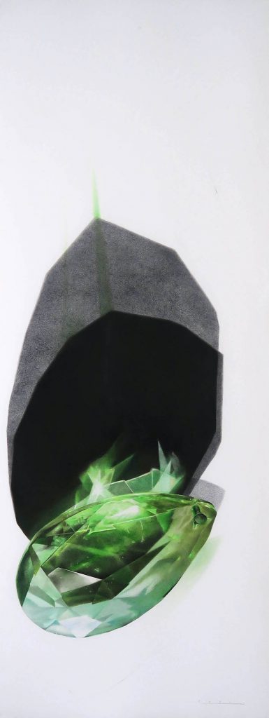 4.Mahboobeh Noroozi - Untitled - Colored Pencil on Cardboard - 120x45cm - 2020