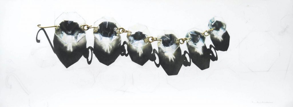 6. Mahboobeh Noroozi - Untitled - Colored Pencil on Cardboard - 45x120cm - 2020